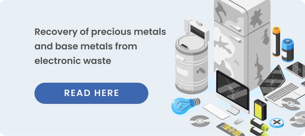 Precious metals recovery from e-waste